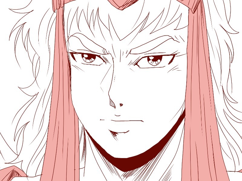 ダイモス　リヒテル　イケメン線画